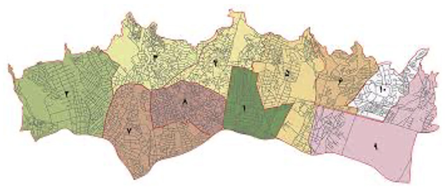 Tehran Municipality Regions